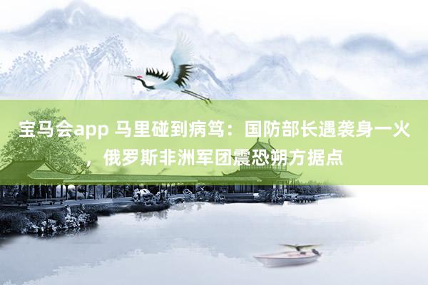 宝马会app 马里碰到病笃：国防部长遇袭身一火，俄罗斯非洲军团震恐朔方据点